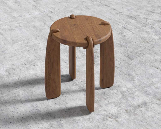 SKU - BL-ST-005 (Chunky leg mango wood side table)